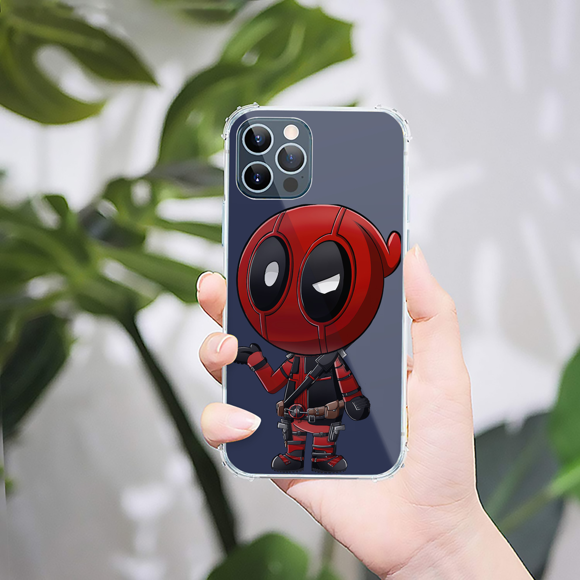 （画像用） Deadpool デッドプール 【iPhone 12シリーズ対応】透明スマホケース（クリアソフトケース）